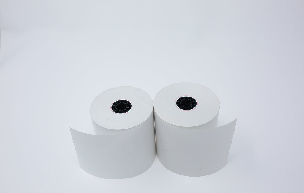2 1/4” x 85’ Thermal Roll Paper - 7/16”ID - 50 rolls/case